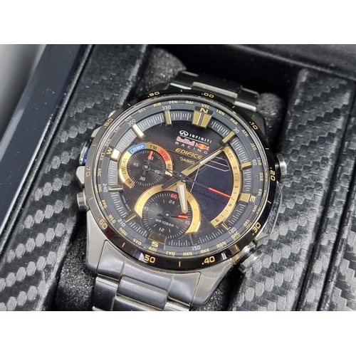 530 - A Casio 'Edifice' limited edition Infiniti Red Bull racing chronograph quartz wristwatch, 47mm, Ref.... 