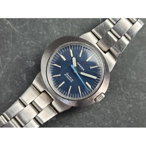 553 - A 1970s Omega 'Geneve Dynamic' stainless steel automatic ladies wristwatch, 29mm, on original bracel... 