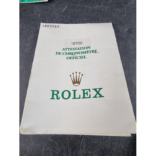 566 - A late 1990s Rolex wristwatch case, Ref. 68.00.2, (lacking cushion); together with a Rolex 'Oyster' ... 