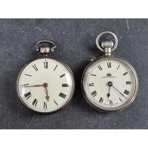 596 - A silver open face stem wind fusee pocket watch, by Thomas Allen, Wolverhampton, No.3317, the case b... 