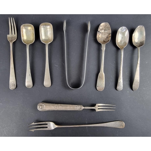 90 - A small quantity of silver cutlery, 202g.