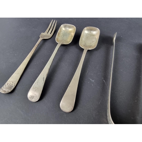 90 - A small quantity of silver cutlery, 202g.