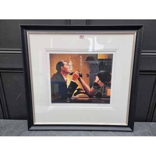 1217 - Jack Vettriano, 'Fetish', signed and numbered 94/175, colour print, I.32 x 39cm.