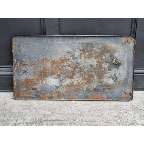 1729 - A vintage enamel 'Claverton Street SW1, City of Westminster' sign, 44 x 81.5cm.