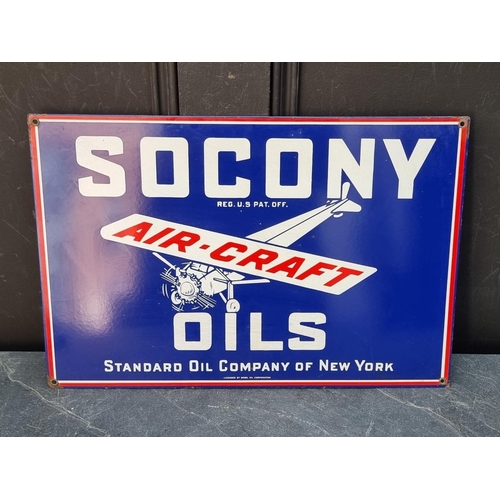 1731 - An enamel 'Socony Air-Craft Oils' sign, 30.5 x 46cm. 