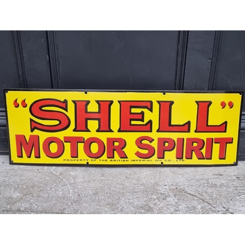 1738 - An enamel 'Shell Motorspirit' sign, 30.5 x 91.5cm.