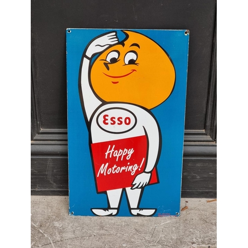 1742 - An enamel 'Esso Happy Motoring!' sign, 50 x 30cm.