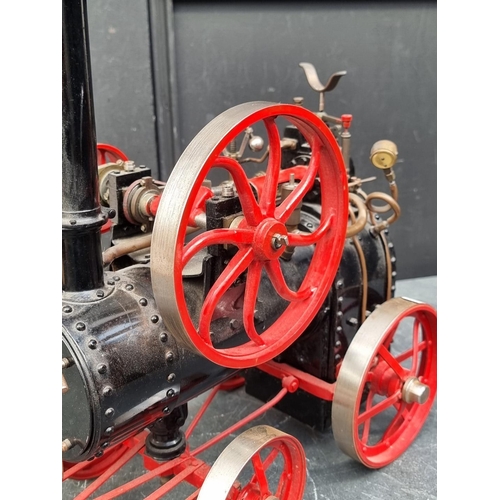 1752 - A good 1 1/2in scale portable steam engine, 60.5cm high.  