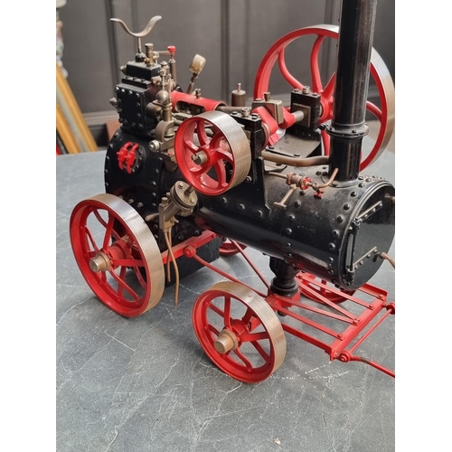 1752 - A good 1 1/2in scale portable steam engine, 60.5cm high.  