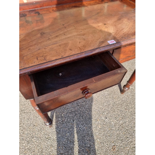 1058 - An early Victorian mahogany washstand, 89cm wide.