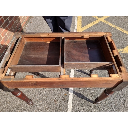 1058 - An early Victorian mahogany washstand, 89cm wide.