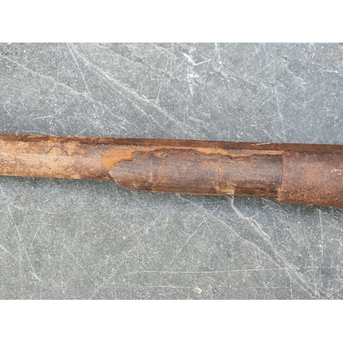 1797 - An Arab miquelet musket, overall length 148cm.