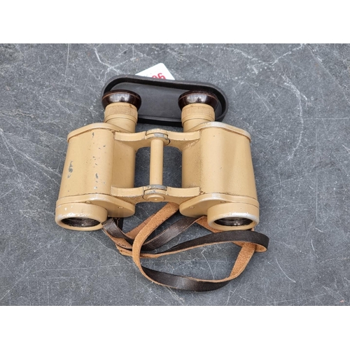 1806 - A pair of Dienstglas Afrika Korps 6x30 binoculars,  stamped code 'ddx' for Voigtlaender, s... 