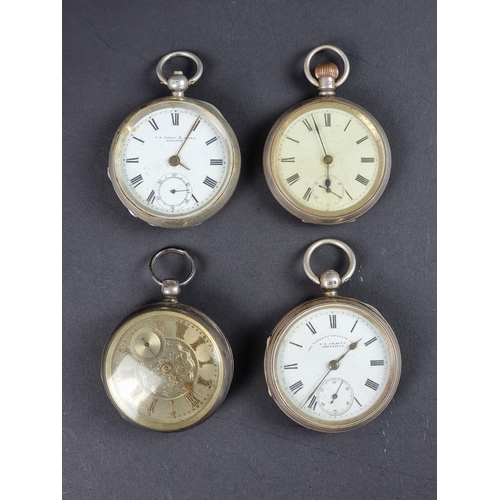 574 - A Victorian silver key wind open face pocket watch, by J.B Dent & Son London, 50mm, the case Che... 