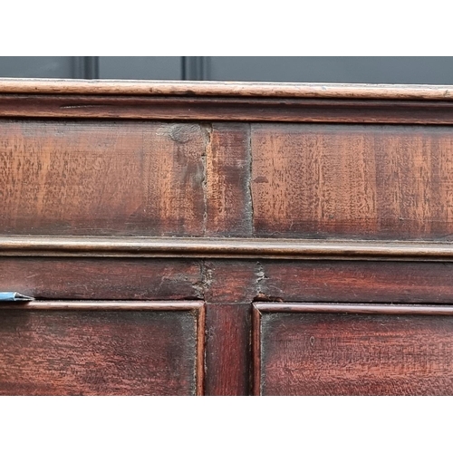 1069 - A diminutive George III mahogany chest on chest, 157.5cm high x 104cm wide.