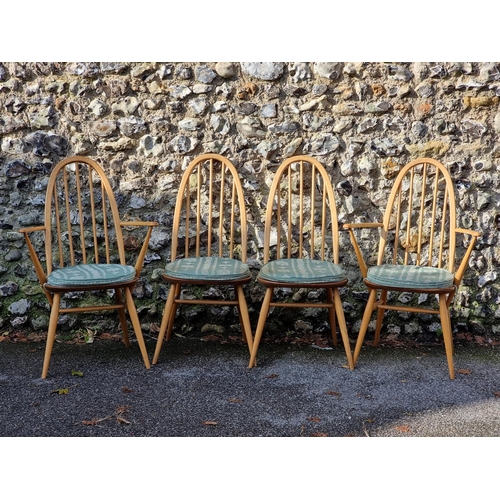 1083 - A set of four Ercol 365 Quaker chairs, to include a pair of elbow chairs.