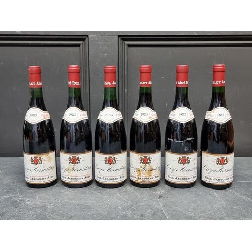 100 - Six 75cl bottles of Crozes Hermitage, 1983, Paul Jaboulet Aine. (6)