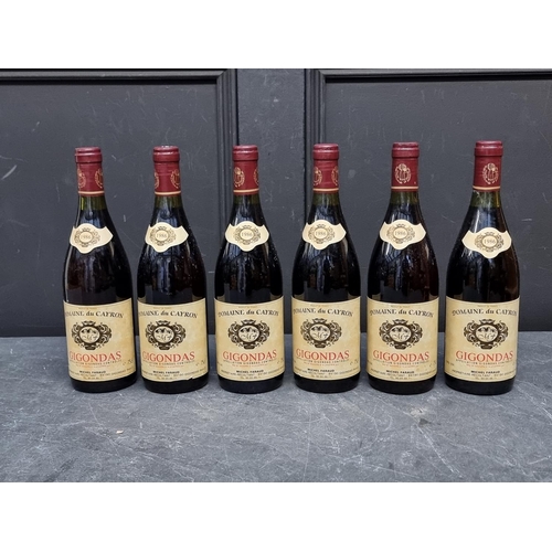 101 - Six 75cl bottles of Gigondas Domaine du Cayron, 1986, Michael Faraud. (6)