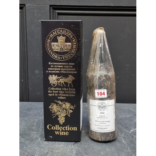 104 - A bottle of Gurzuf Rose Muscat, 1944, Massandra Collection.