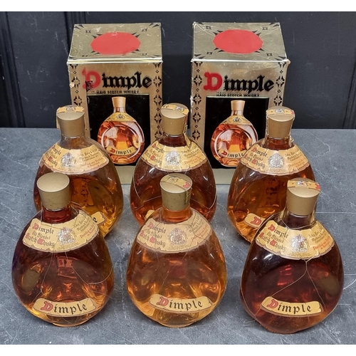 111 - Six old bottles of Dimple blended Whisky, two in card boxes, (one with low level). (6)... 