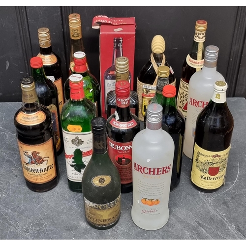 113 - A large group of Spirits & Liqueurs, mostly continental. (16)