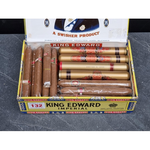 132 - Cigars: a mixed collection, to include: four Schimmelpenninck, each in tube; seven various King Edwa... 