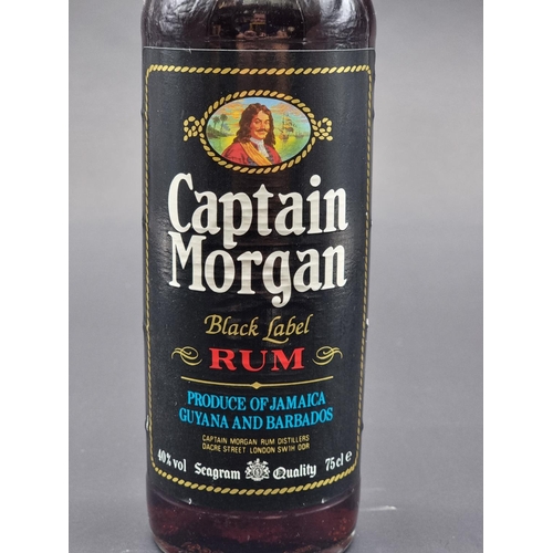 14 - A 75cl bottle of Captain Morgan 'Black Label' Rum, 1980s bottling.