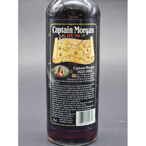 14 - A 75cl bottle of Captain Morgan 'Black Label' Rum, 1980s bottling.