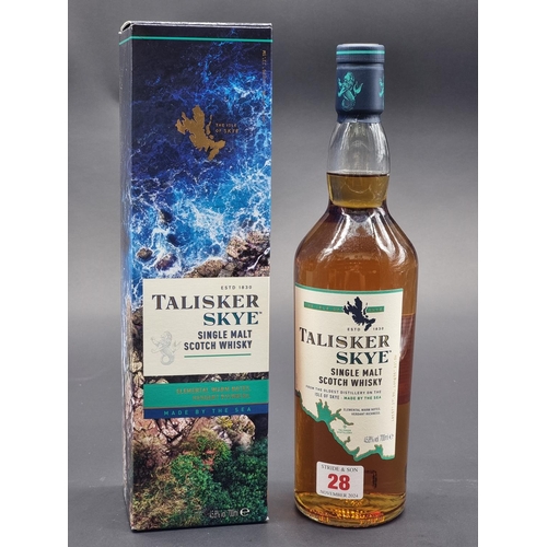 28 - A 70cl bottle of Talisker 'Skye' Whisky, 45.8% abv, in card box.