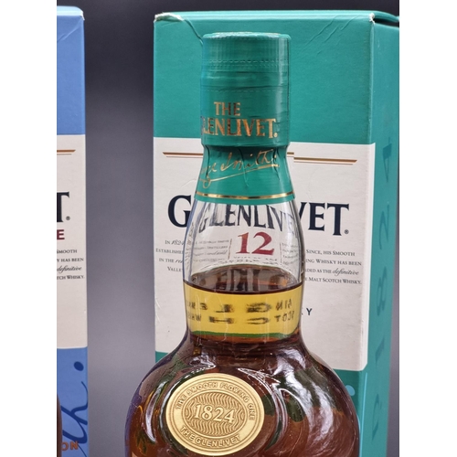 37 - Two 70cl bottles of The Glenlivet Whisky, comprising: 12 year old, and 'Founder's Reserve', each in ... 