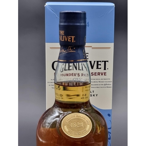 37 - Two 70cl bottles of The Glenlivet Whisky, comprising: 12 year old, and 'Founder's Reserve', each in ... 