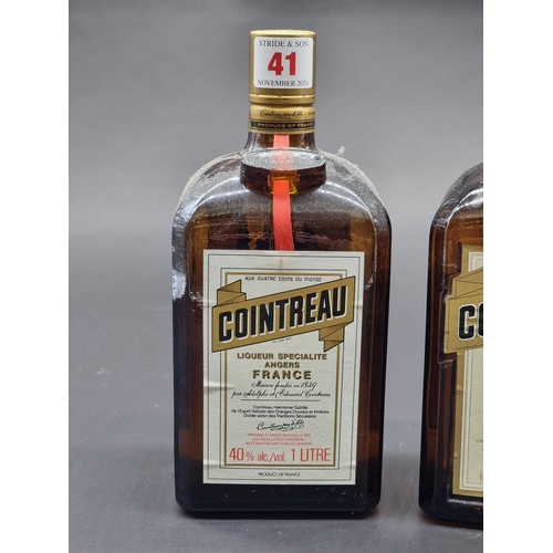 41 - Two 1 litre bottles of Cointreau. (2)