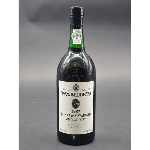 61 - A 75cl bottle of Warre's Quinta Da Cavadinha 1987 Vintage Port.