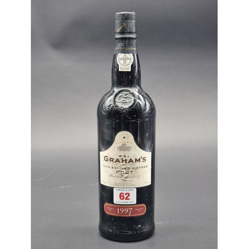 62 - A 75cl bottle of Graham's 1997 LBV Port.