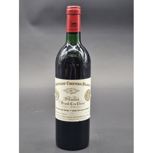 64 - A 75cl bottle of Chateau Cheval Blanc, St Emilion, 1982.