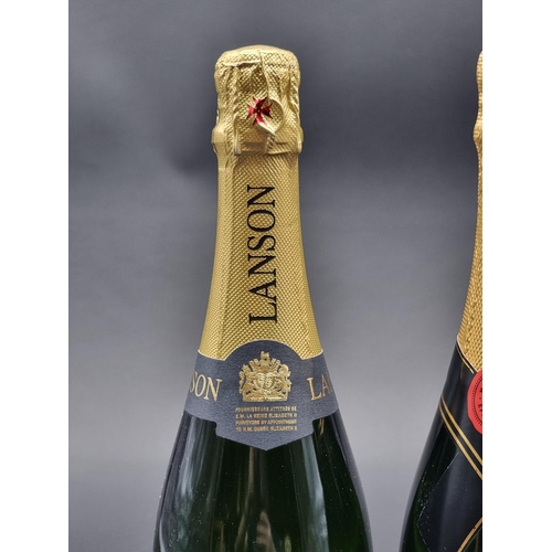 80 - Two 75cl bottles of NV Champagne, comprising: Lanson; and Moet & Chandon. (2)