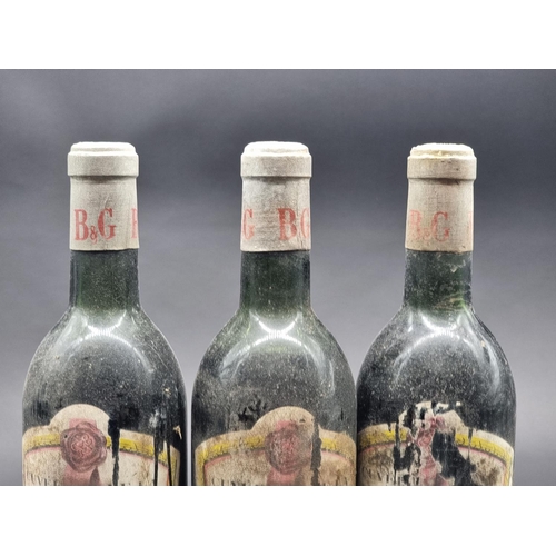 89 - Three 75cl bottles of Cuvee de la Commanderie du Bontemps, 1961, Barton & Guestier. (3)... 