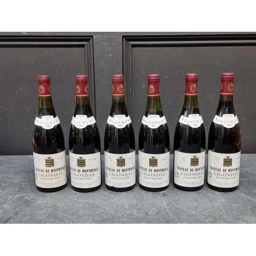 94 - Six 75cl bottles of Gigondas Cuvee Beauchamps, 1986, Chateau Montmirail. (6)