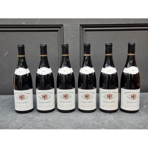 97 - Six 75cl bottles of Gigondas, Domaine Les Goubert, 1986. (6)