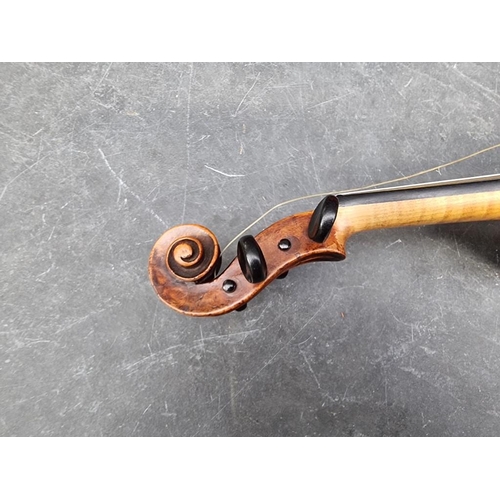 1496 - A fine late 18th/early 19th century continental violin, possibly by Vincenzo Panormo, with 14in two-... 