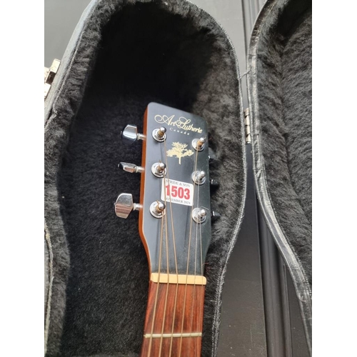 1503 - An Art & Lutherie 'Cedar' acoustic guitar, in padded case.