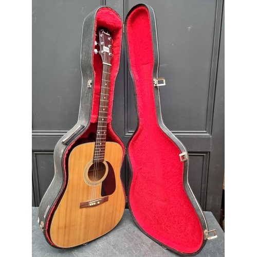 1504 - A Fender acoustic guitar, in padded case.