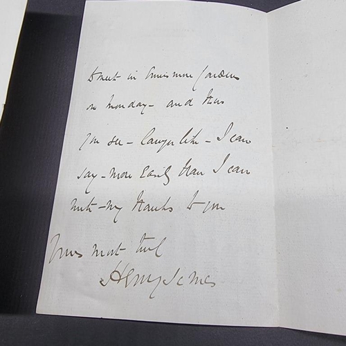 205 - HENRY JAMES (Politician): 2 ALS from Henry James addressed 'My Dear Duchess', both undated on paper ... 