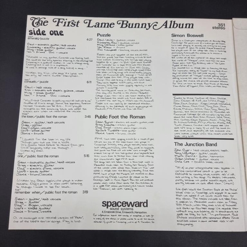 209 - VINYL LP: 'The First Lame Bunny Album (Spaceward Studios LP Eden LP53): VG+ condition, cover with mi... 