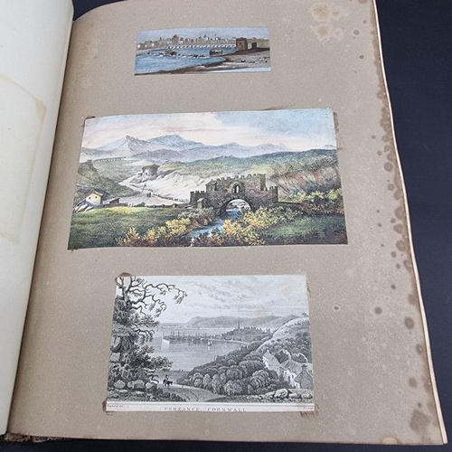 214 - SCRAP ALBUM: Margaret Jordan: album amicorum of watercolours, prints and poetry, 1829 and later: con... 