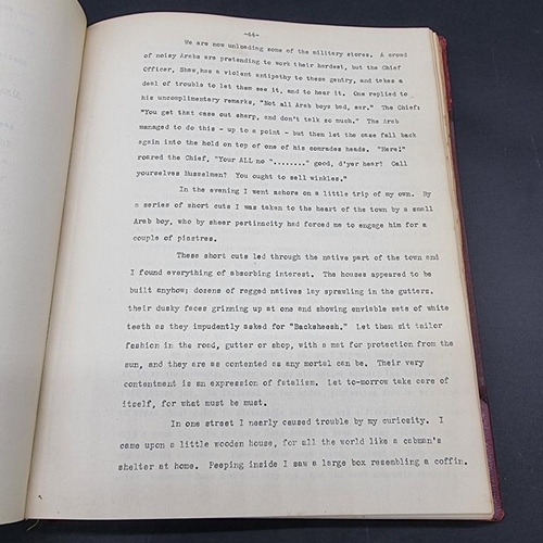 216 - EDWARDS (Norman): 'At Sea (1916-1919). A War Diary..': typescript, c.130pp: a concisely written acco... 