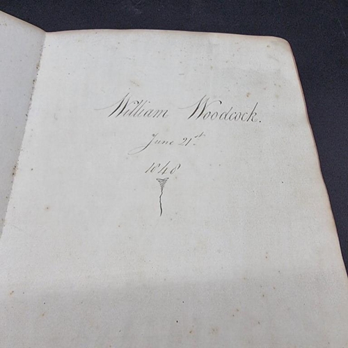 218 - WILLIAM WOODCOCK, FARMER: manuscript account book, c.1848-72: details noted include expenses at... 