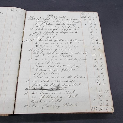 218 - WILLIAM WOODCOCK, FARMER: manuscript account book, c.1848-72: details noted include expenses at... 