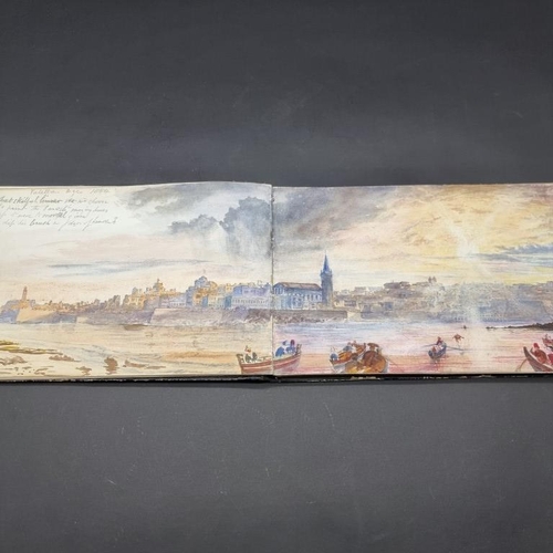 220 - MALTA: MEDLYCOTT (Edward B): album of pencil sketches and watercolours dated December 1st 1854, some... 