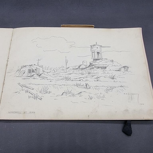 222 - SKETCHES BY POW SCHMITZ: an album of drawings by a German POW at the end of World War I and aft... 